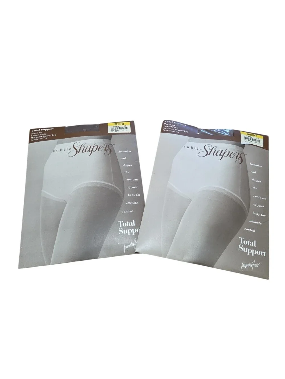 Vintage‎ Subtle Shapers Taupe Short 121 Reinforced Toe Control Panty Power Net